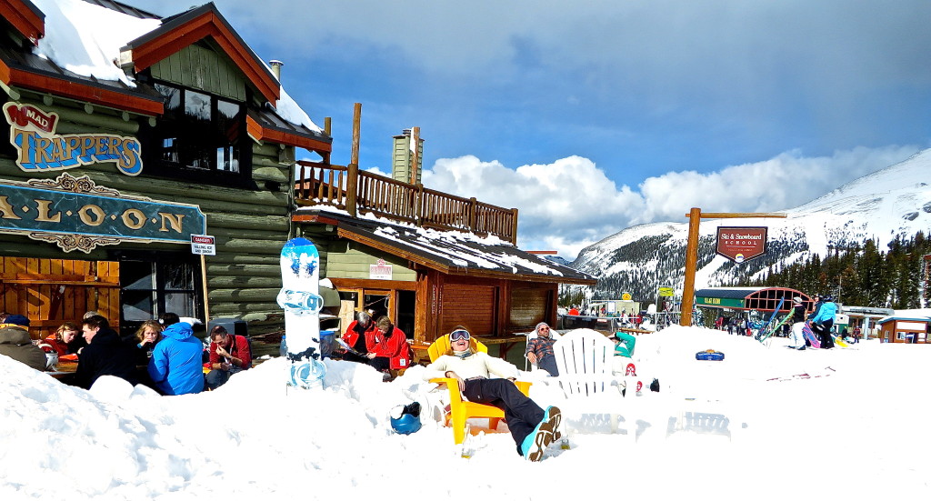 Spring Skiing at Trappers Saloon Banff