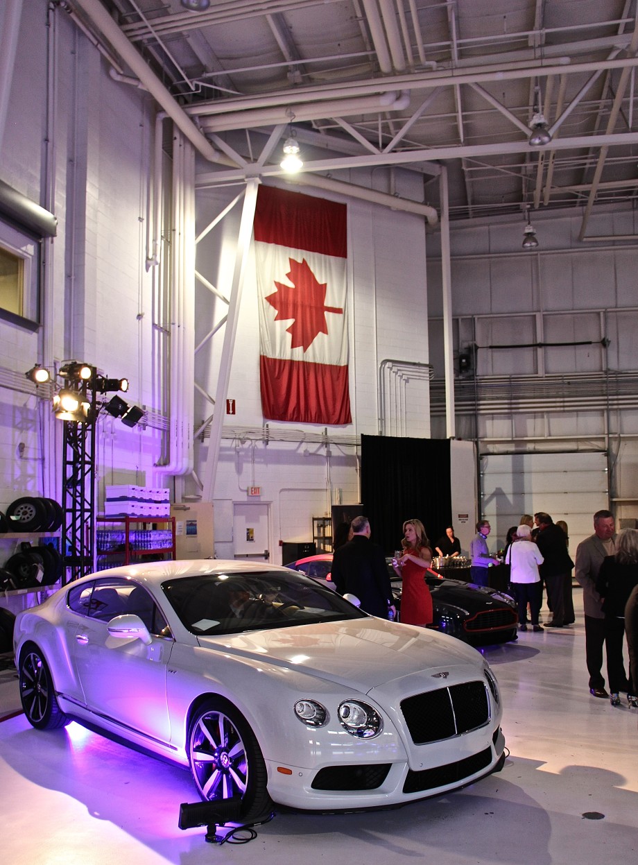 Bentley at AirSprint hangar YYC